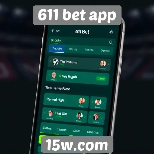 Funcionalidades da interface da 611 bet app
